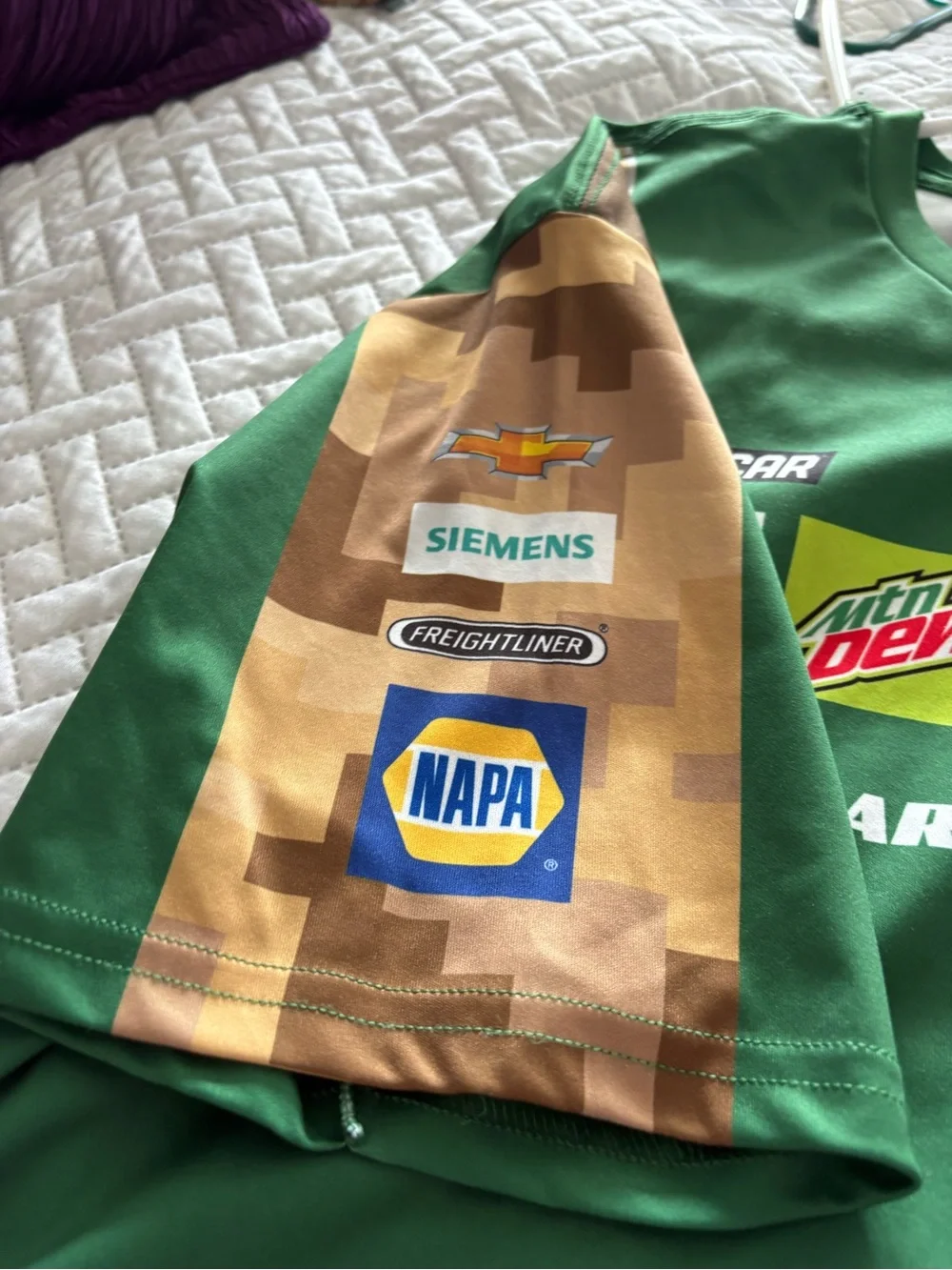 Mountain Dew Elliott Racing Sponsor Tee - Green Size XL EUC - Picture 10 of 11